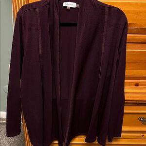 Calvin Klein Women's Deep Purple Cardigan size med